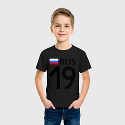 Футболка хлопковая детская RUS 19, цвет: черный — фото 2