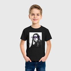 Футболка хлопковая детская Ваня Академия амбрелла, цвет: черный — фото 2