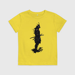 Футболка хлопковая детская Теневой самурай, цвет: желтый