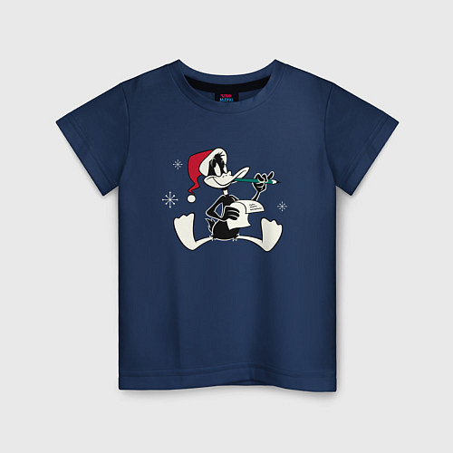 Детская футболка Даффи Дак / Тёмно-синий – фото 1
