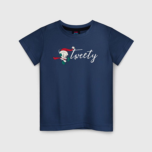 Детская футболка Твити / Тёмно-синий – фото 1