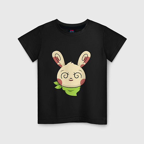 Детская футболка Чокнутый заяц / Черный – фото 1
