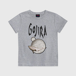 Футболка хлопковая детская Gojira, цвет: меланж
