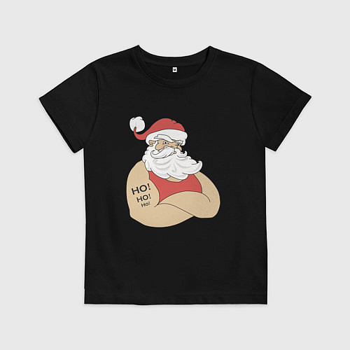 Детская футболка Santa Claus / Черный – фото 1