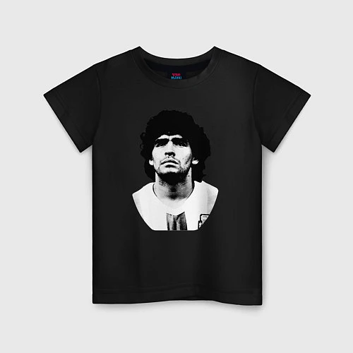 Детская футболка Диего Марадона / Черный – фото 1