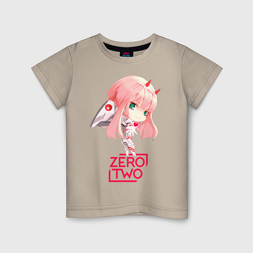Детская футболка Zero-chan / Миндальный – фото 1