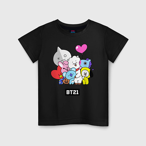 Детская футболка BT21 / Черный – фото 1