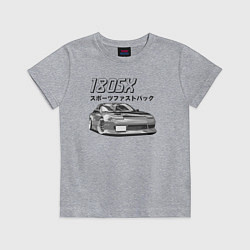 Футболка хлопковая детская Nissan 180SX, цвет: меланж