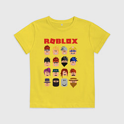 Футболка хлопковая детская ROBLOX, цвет: желтый