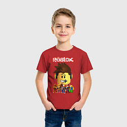 Футболка хлопковая детская ROBLOX, цвет: красный — фото 2