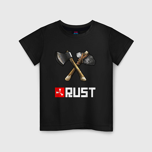 Детская футболка RUST / Черный – фото 1