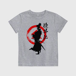 Футболка хлопковая детская Ghost of Tsushima, цвет: меланж