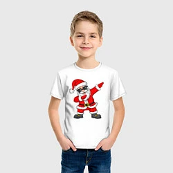 Футболка хлопковая детская Dabing Santa, цвет: белый — фото 2