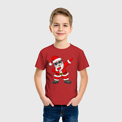 Футболка хлопковая детская Dabing Santa, цвет: красный — фото 2