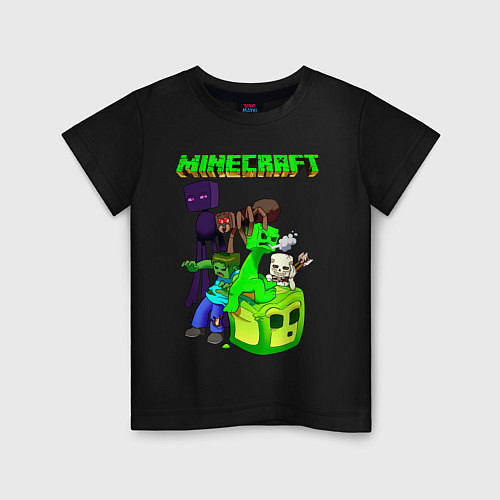 Детская футболка Minecraft / Черный – фото 1