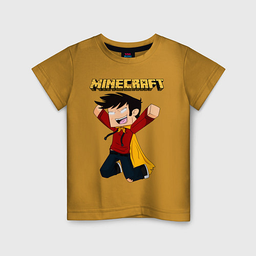 Детская футболка Minecraft / Горчичный – фото 1