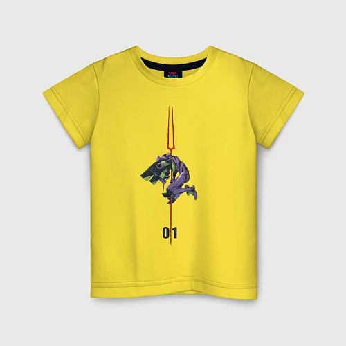Детская футболка Евангилион / Желтый – фото 1
