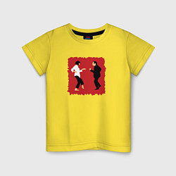 Футболка хлопковая детская Dance mia vega, цвет: желтый