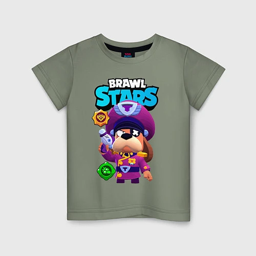 Детская футболка Генерал Гавс brawl stars / Авокадо – фото 1