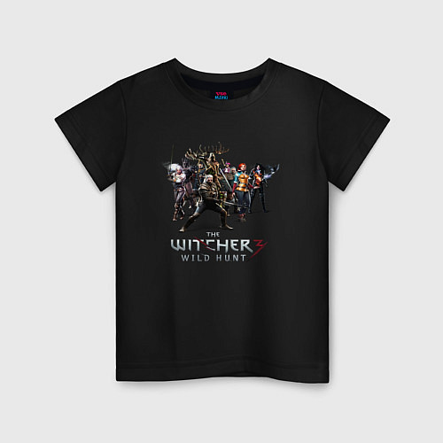 Детская футболка ВЕДЬМАК THE WITCHER 3 / Черный – фото 1