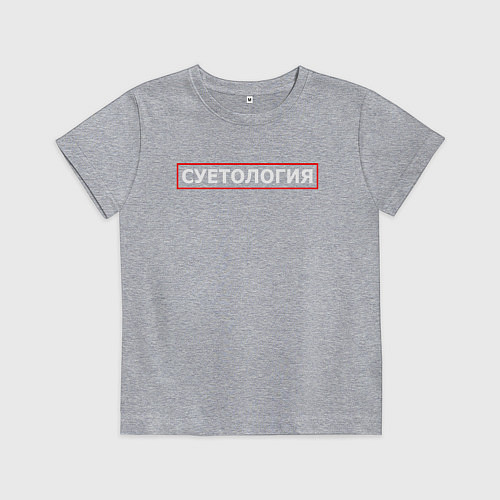 Детская футболка СУЕТОЛОГИЯ / Меланж – фото 1