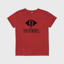 Футболка хлопковая детская Little Nightmares, цвет: красный