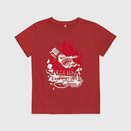Детская футболка Cyberpunk 2077 SAMURAI / Красный – фото 1