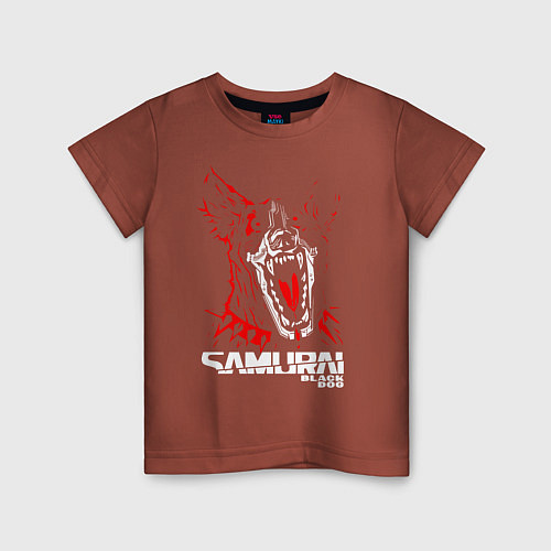 Детская футболка SAMURAI Cyberpunk 2077 / Кирпичный – фото 1