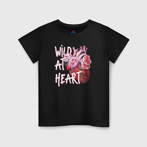 Детская футболка Wild at heart / Черный – фото 1