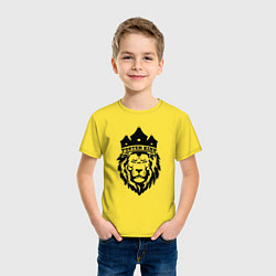 Футболка хлопковая детская KING LION, цвет: желтый — фото 2