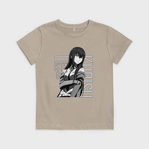Детская футболка Kurisu Makise / Миндальный – фото 1