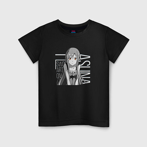 Детская футболка Асуна Юки / Черный – фото 1