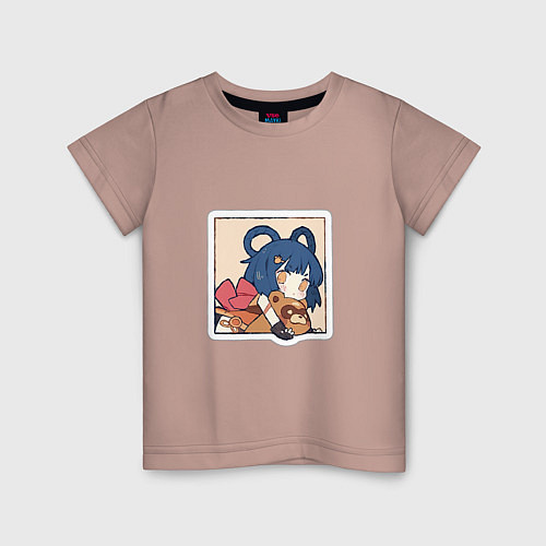 Детская футболка Сян Лин / Пыльно-розовый – фото 1