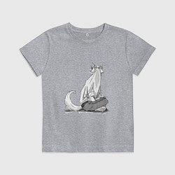 Футболка хлопковая детская Выдающиеся звери Легоси, цвет: меланж