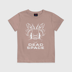 Футболка хлопковая детская DEAD SPACE МЁРТВЫЙ КОСМОС, цвет: пыльно-розовый