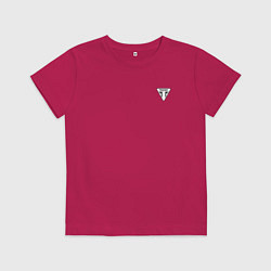 Футболка хлопковая детская Triumph Мото Лого Z, цвет: маджента