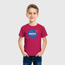 Футболка хлопковая детская Nerv, цвет: маджента — фото 2