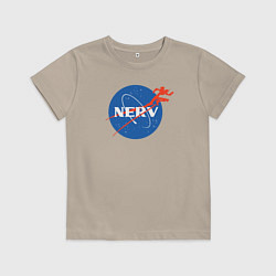 Футболка хлопковая детская Nerv, цвет: миндальный