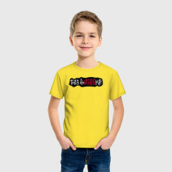 Футболка хлопковая детская Без дизайна, цвет: желтый — фото 2