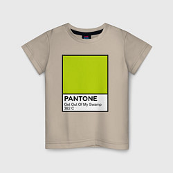 Футболка хлопковая детская Shrek: Pantone Color, цвет: миндальный