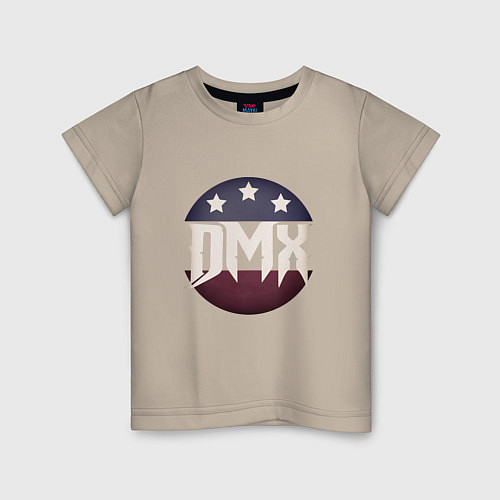 Детская футболка DMX USA / Миндальный – фото 1