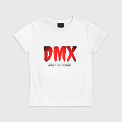 Футболка хлопковая детская DMX - Rest In Peace, цвет: белый