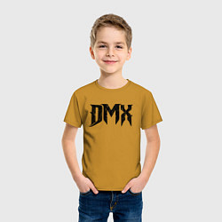 Футболка хлопковая детская DMX Logo Z, цвет: горчичный — фото 2