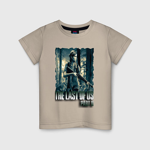 Детская футболка THE LAST OF US PART 2 ЭЛЛИ / Миндальный – фото 1