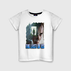 Футболка хлопковая детская The last of us элли, цвет: белый