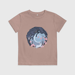 Футболка хлопковая детская Легоси и Хару, цвет: пыльно-розовый