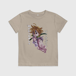 Футболка хлопковая детская Мелиодас, цвет: миндальный