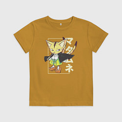 Футболка хлопковая детская Matamune, цвет: горчичный
