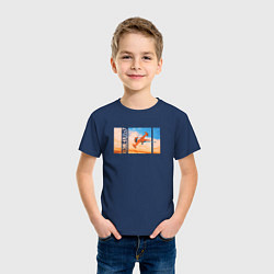 Футболка хлопковая детская Cowboy Bebop, цвет: тёмно-синий — фото 2