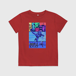 Футболка хлопковая детская Cowboy Bebop, цвет: красный